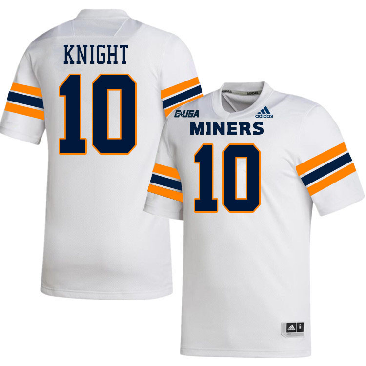 Tyrice Knight UTEP Jersey,UTEP Miners #10 Tyrice Knight College Football Jersey,Uniforms-White